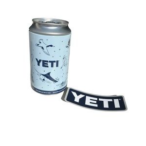 Yeti Limited Edition Blue Empty Pop Top Collectable Hidden Stash Can Storage Tin